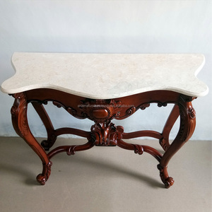 Phong cách cổ điển thanh lịch đá cẩm thạch hàng đầu Giao diện điều khiển bảng gỗ Đồ NỘI THẤT PHÒNG khách-java đồ nội thất bằng gỗ cổ châu Âu kết thúc rắn - Product Image 6