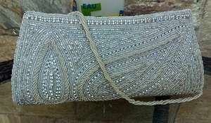 Bolso de Noche Bordado con Cuentas ZARDOZI Indio Vintage - Product Image 3