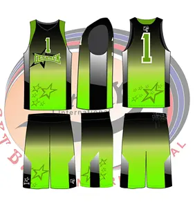 Tim kustom & liga olahraga seragam basket/desain khusus dan logo sublimasi cetak seragam klub basket