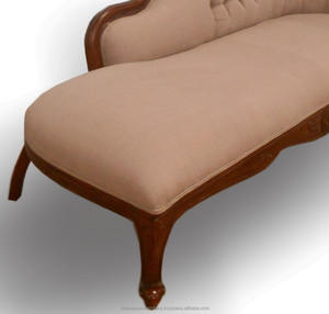 เฟอร์นิเจอร์อินโดนีเซีย-เฟอร์นิเจอร์ไม้มะฮอกกานีของเก้าอี้นวมยาวสำหรับห้องนั่งเล่น - Product Image 5