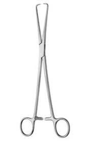 Pinzas de tenáculo Pozzi, pinzas uterinas Collin, instrumentos de ginecología rectos de 25cm, calidad alemana Mahersi - Product Image 2