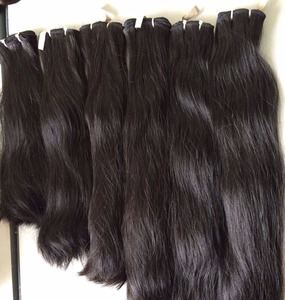 Cheveux vierges vietnamiens de 14 pouces, style raide, qualité Remy, naturels, directement de l'usine # Cheveux humains Ivirgo 1b 100g - Product Image 1