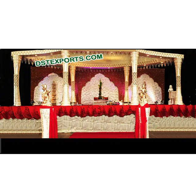 Indische Hochzeit Plazo Mandap Set New Style Hochzeit Faser Mandap Indische Hindu Ehe Mandap Hersteller