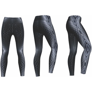 Mallas deportivas de Yoga para mujer, pantalones largos coloridos, con logotipo personalizado, color gris, suaves, OEM - Product Image 4