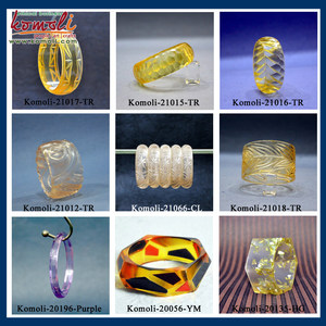 Slim golpe tallada brazalete de resina pulseras al por mayor de joyería vintage - Product Image 6