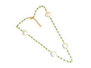 Collier de perles rondes en quartz grenat et perles en argent sterling, élégant accessoire unisexe pour mariage et cadeau - Product Image 3