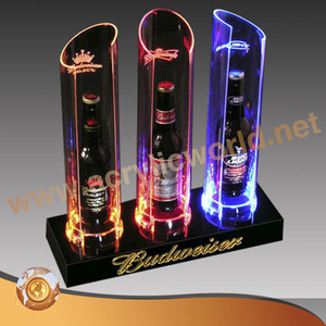ชั้นวางแสดงขวดอะคริลิค LED แท่นวางแสดงไวน์แบบปรับแต่งได้ - Product Image 2