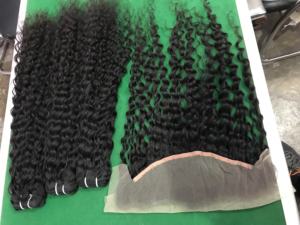 Tissage de cheveux humains brésiliennes à la mode, cheveux vierges crépus bouclés, cheveux indiens, bruts - Product Image 3