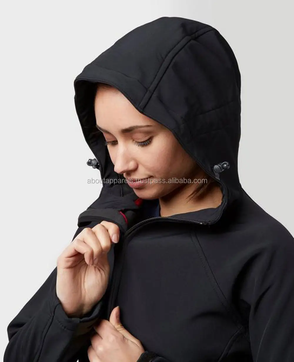 Toplu moda kadınlar için yeni model toptan 100% polyamid kayak yürüyüş yumuşak yüzeyli ceket mont