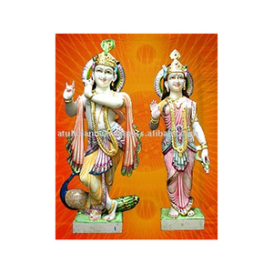 Estatua de Lord Radha Krishna, canicas - Product Image 1