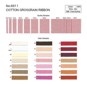 Vente chaude Rose 100% Coton Oeko-Tex Certifié Doux Ruban De Luxe pour Dames Casual Wear Fabriqué au Japon Tissu Gros-Grain - Product Image 2