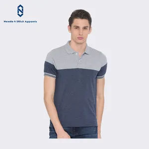 Wholesale Polo 100 Cotton Short Sleeve Two Ton Colorful Clothing Garment Bangladesh Slim Fit Polo Shirt