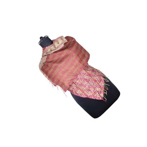 Kantha Work <b>Silk</b> Handmade Vintage Style Scarf SC1209 Girls Scarf Stole <b>Hijab</b> Vintage Kantha Hand Stitched Cotton Allover Scarf - Product Image 1