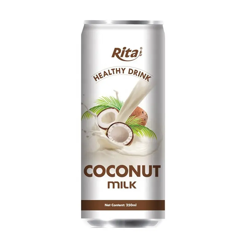 Migliore Qualità Buon Gusto Nutriente Denso Bere Fornitore 250ml In Scatola Puro Latte di Cocco