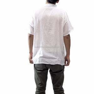 เสื้อเชิ้ตชายหาดแขนสั้นผ้าฝ้ายผู้ชาย NAPAT - Product Image 2