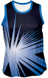 Gilet de sport de football à séchage rapide personnalisé pour hommes, vente en gros de singulet de course avec service OEM - Product Image 4