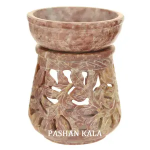 Nouveau produit arôme de stéatite pure de couleur naturelle pour les conceptions créatives de parfum d'air courbé à la main pour les acheteurs à un prix abordable - Product Image 1