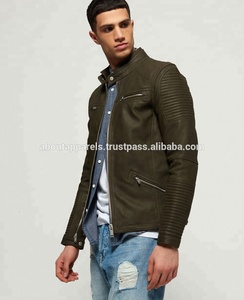 Veste en cuir véritable et en peau de mouton pour hommes, nouveau design à la mode, personnalisé, de qualité supérieure, - Product Image 2