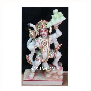 Estatua de Dios de mármol hecho a mano, Hanumana - Product Image 1