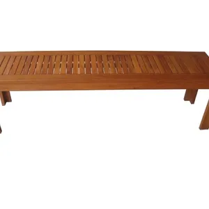 Wholesale Traditional Classic Wooden Stool Bench Backless Restaurant Bench School Bedroom Villa Bathroom Modern Garden Patio