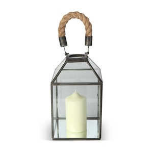 Farol de Hierro y Vidrio Hecho a Mano de Nuevo Diseño para Decoración del Hogar, Oficina y Bodas, Portavelas y Frascos para Velas - Product Image 3