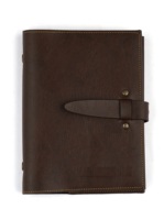 Cuaderno A5 con espiral A6, cuaderno de cuero PU, Agenda, 6 anillas, carpeta, Color marrón