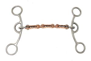 Barril de broma, broca de caballo, cadena de bicicleta de cobre, boca, mejillas de acero inoxidable - Product Image 4