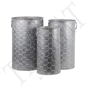 Macetero de METAL galvanizado para jardín - Product Image 3