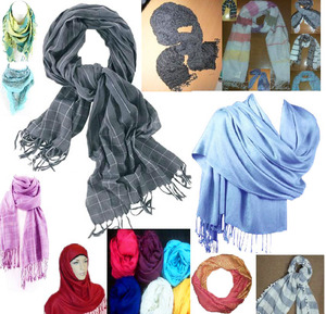 Bufanda de viscosa larga de alta moda para estilo liso de invierno - Product Image 2