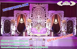 Exclusivo musulmán recepción etapa decoración árabe boda escenario decoración boda escenario - Product Image 3
