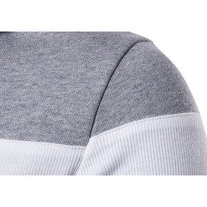 Pulls à capuche en polyester/coton pour hommes pulls doublés de couleurs pour l'hiver jogging tricoté anti-rides - Product Image 3