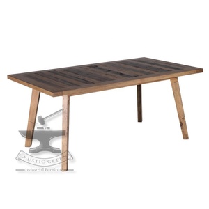 แผงไม้แข็งทนทานแบบยึดคืนได้ออกแบบอุตสาหกรรมสำหรับห้องนั่งเล่นบ้านเฟอร์นิเจอร์โต๊ะกาแฟหรูหรา - Product Image 1