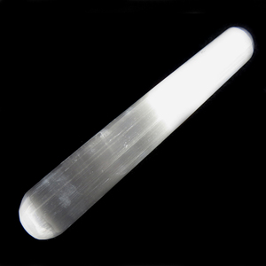 Handmade High Grade <b>Selenite</b> Gemstone Smooth Massage <b>Wand</b> Semi-Precious Stone Craft for Relaxation - Product Image 1