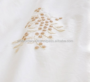 Diseño de moda por mayor venta bordado a mano hoja de cama - Product Image 2