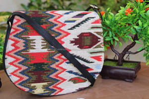 Bolsos de tirantes Jacquard de cuero auténtico de alta calidad a la moda para mujer, superventas, bolsos cruzados de diseñador coloridos con estilo - Product Image 4