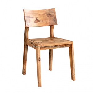 Silla de Madera Maciza India/Silla de Comedor de Palisandro Natural - Product Image 1