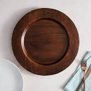 Personnalisé Offre Spéciale Rond Bois Chargeur Plaque de Service Alimentaire Plat à Dîner Par Un Fabricant Indien Fournisseur En Vrac - Product Image 2