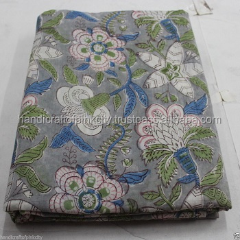Ткань ручной работы с принтом, хлопковая вуаль, индийская ткань для двора 5