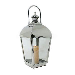 Lanterne en verre artisanale de haute qualité avec poignée en cuir pour la décoration de bureau à domicile ou de mariage Accent de Noël festif - Product Image 6