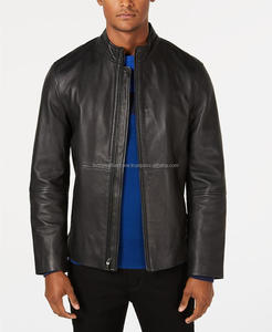 Chaqueta de bombardero de vuelo de cuero genuino de último diseño para hombres Precio al por mayor para invierno con piel de oveja - Product Image 1