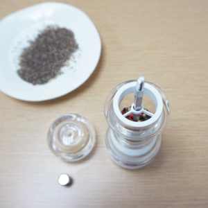 Moulin à sel et à poivre en acrylique manuel, disponible en toutes tailles, avec moulin en céramique, livraison gratuite - Product Image 4