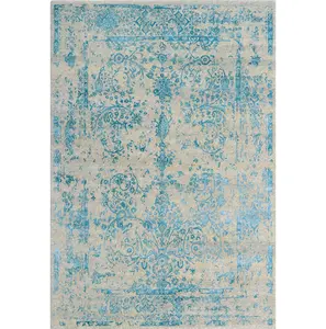 Tapis en soie noué à la main, design Moghul vintage, moderne et traditionnel, personnalisé, prix de gros, fabrication en usine - Product Image 1