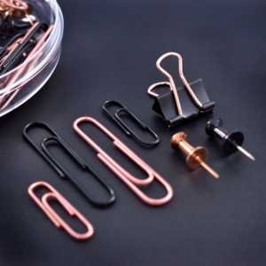 Doreen — boîte à articles de papeterie Vintage, la dernière chance acheter des barrettes très mignonnes en papier noir et Rose - Product Image 4