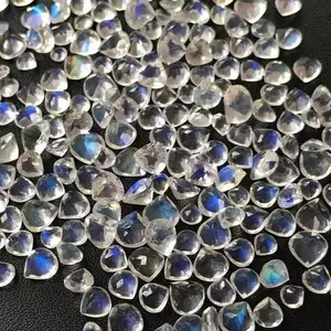 4mm Natural Rainbow Blue Moonstone Faceted Heart Cut Calibrated Loose Gemstones Wholesale Factory Price Online from Manufacturer