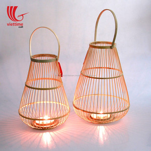 Tissé Bambou Lustre/suspension/lanterne de bougie - Product Image 1