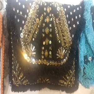 Bolsos de Mano de Gran Capacidad Estilo Bohemio para Mujer, Hechos a Mano con Cuentas, de Algodón, con Cierre, para la Noche, Compras, Bandolera - Product Image 5