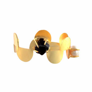 Wholesale Unisex Gold-Plated Adjustable Cuff Bangle <b>Bracelet</b> <b>Black</b> <b>Tourmaline</b> Gemstone for Wedding and Party Gifts - Product Image 2