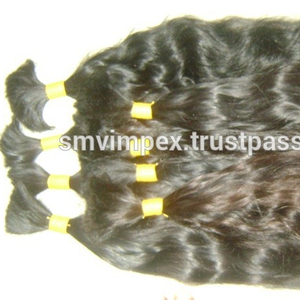 Pelo indio. Cabellos humanos crudos de buena calidad. Cabellos humanos a granel y trenzados de La India. Recogido solo del templo del sur de la India. - Product Image 4