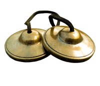 Cymbales tibétaines en bronze SAMYAK faites à la main de haute qualité, diamètre 7 cm, pour la guérison sonore religieuse, la méditation, le gong musical