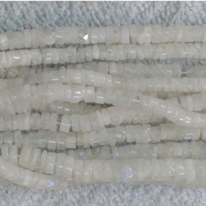 Arc-en-moonstone plat perles rond et carré AAA qualité arc-en-moontstone - Product Image 1